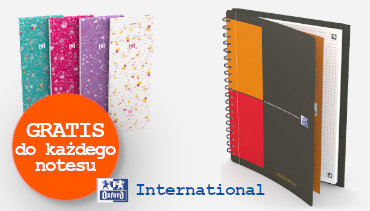 Kup dowolny kolozeszyt Oxford z serii International a w prezencie otrzymasz notesik na liste zakupow Oxford Floral