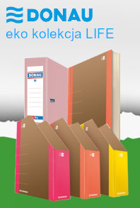 Eko kolekcja Donau Life tanie i ladne podstawowe artykuly biurowe