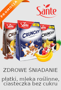 sante zdrowe produkty spozywcze Napoje roślinne Sante ciastka bez cukru platki sniadaniowe