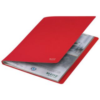 Album ofertowy Leitz Recycle A4, 20 koszulek, okładka z twardego PP czerwony
