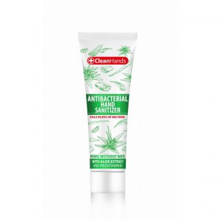 Antybakteryjny żel do rąk Clean Hands 50 ml, w tubie aloes i prowitamina