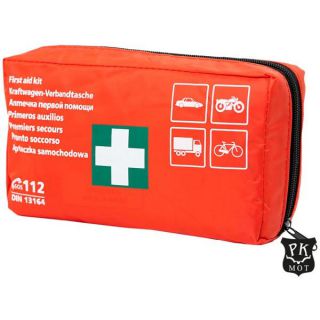 Apteczka pierwszej pomocy PK-MOT ASAM, samochodowa, rowerowa, motocyklowa, w saszetce wodoodpornej 24 x 15 x 6 cm