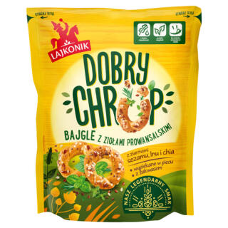 Bajgle Dobry Chrup Lajkonik, z ziarnem sezamu, lnu, chia i ziołami prowansalskimi 100 g