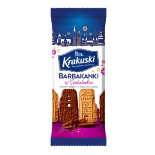 Barbakanki w Czekoladzie Krakuski, herbatniki z przyprawami korzennymi 192 g
