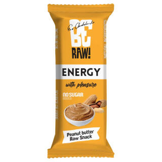 Baton BeRAW! Bakalland Energy 40 g, bez cukru masło orzechowe