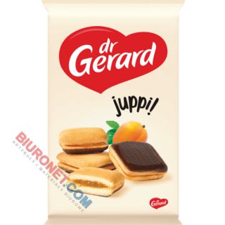 Ciastka Juppi dr Gerard, biszkopty z nadzieniem morelowym 205 g