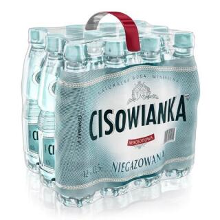Cisowianka 0,5L x 12 sztuk, woda mineralna, w butelkach PET niegazowana