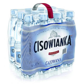 Cisowianka 0,5L x 12 sztuk, woda mineralna, w butelkach PET gazowana
