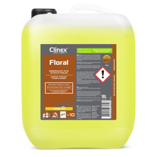 CLINEX Floral 10L, uniwersalny płyn do mycia podłóg Citro