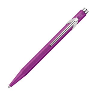 Długopis CARAN D'ACHE 849 Colormat-X, wkład Goliath niebieski M fioletowa obudowa