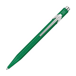 Długopis CARAN D'ACHE 849 Colormat-X, wkład Goliath niebieski M zielona obudowa
