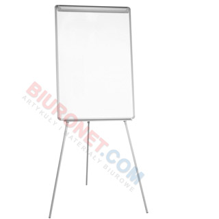 Flipchart na trójnogu Q-Connect, tablica suchościeralna, z półką na akcesoria 70 x 100 cm, wys. do 185 cm