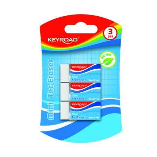 Gumka do ścierania KEYROAD mini techniczna 3 sztuki