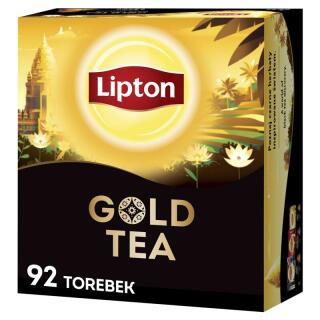 Herbata czarna Lipton Gold Tea, torebki ze sznureczkami 92 torebki