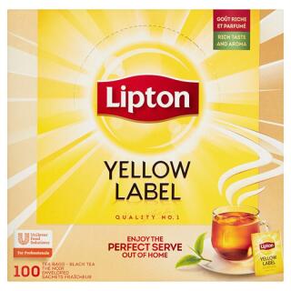 Herbata czarna Lipton Yellow Label, torebki w kopertach 100 kopert