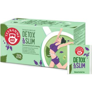 Herbata ziołowa Teekanne Detox & Slim Natural, funkcyjna, torebki w kopertach 20 kopert