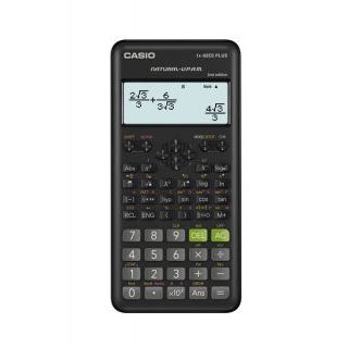 Kalkulator naukowy Casio FX-82 ESPLUS-2, 31 x 96 mm, obsługuje 252 operacje, czarny
 15 i 10 znaków x 2 linie