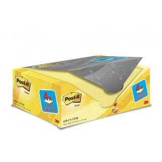 Karteczki samoprzylepne Post-it 76 x 127 mm, żółte bloczki 20 x 100 kartek
