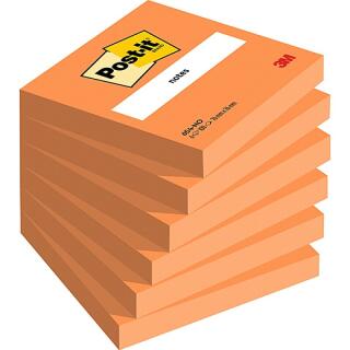 Karteczki samoprzylepne Post-it 76 x 76 mm, pomarańczowy bloczek 1 x 100 kartek