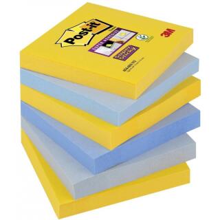 Karteczki samoprzylepne Post-it Super Sticky 76 x 76 mm, kolekcja New York, 3 kolory bloczków 6 x 90 kartek