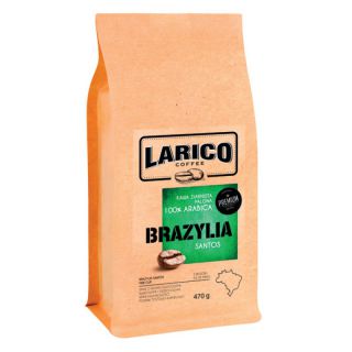 Kawa LARICO Brazylia Santos, ziarnista 100% arabika 470 g