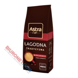 Kawa ziarnista Astra Łagodna Tardycyjna, 100% Arabica 1 kg