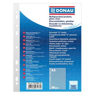 Koszulki krystaliczne Donau A5 / 50 mikronów, w folii 100 sztuk