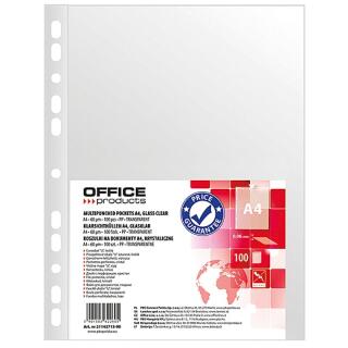 Koszulki krystaliczne Office Products A4 / 60 mikronów, w folii 100 sztuk