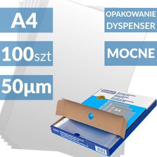 Koszulki krystaliczne Q-Connect A4 / 100 mikronów, w folii 100 sztuk