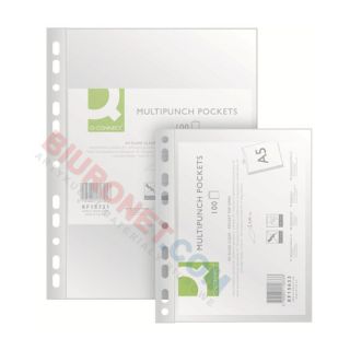 Koszulki krystaliczne Q-Connect A4 / 50 mikronów, w folii 100 sztuk