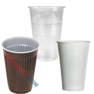 Kubki plastikowe PapStar 100 sztuk, przezroczyste, do napojów zimnych 200ml