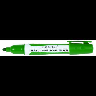Marker suchościeralny Q-Connect Premium - 10 sztuk, końcówka okrągła 2-3 mm kolor zielony