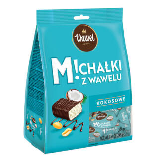 Michałki Kokosowe Wawel, cukierki w czekoladzie 245 g