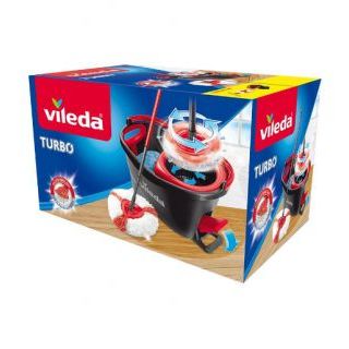 Mop obrotowy Vileda Turbo, zestaw z drążkiem i wiadrem 3 części