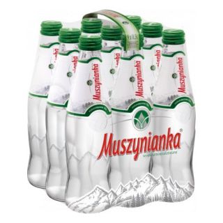 Muszynianka Wysokozmineralizowana 0,3L x 9 sztuk, magnezowo-wapniowa woda w szklanych butelkach nisko nasycona CO2