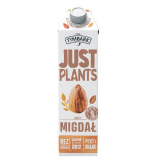 Napój roślinny Tymbark Just Plants Owies Migdał, roślinne mleko owsiano - migdałowe 1L