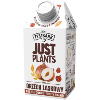 Napój roślinny Tymbark Just Plants Owies Orzech Laskowy, mleko roślinne owsiano - orzechowe 500 ml