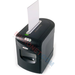 Niszczarka HP OneShred 15CC, tnie do 15 kartek na ścinki, mobilna do małego biura, jasnoszara ścinki 4 x 35 mm