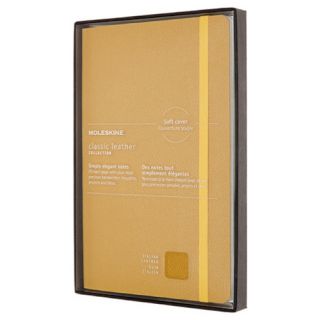 Notes Moleskine Classic L edycja limitowana 13x21 cm, 176 stron w linie, miękka oprawa skórzana na gumkę
 żółty