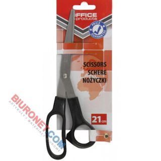 Nożyczki biurowe Office Products, klasyczne, czarne
 21cm