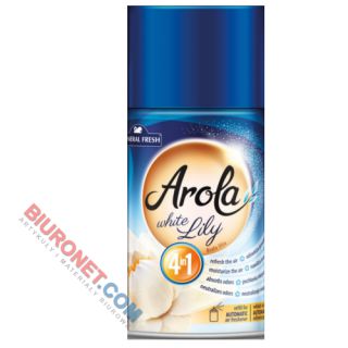 Odświeżacz powietrza w aerozolu Arola Genral Fresh, spray 250ml, wkład do urządzeń automatycznych Biała lilia