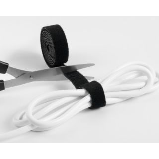 Opaska na kable Durable Cavoline Grip 1x3 cm, rzep do spinania kabli, do dowolnego cięcia czarny