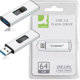 Pendrive Q-Connect USB 3.0, pamięć flash, wysuwana obudowa 64 GB