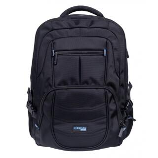 Plecak na laptop Donau TRAVEL Amsterdam 17", gniazdo USB + kabel, pojemność 35l czarny