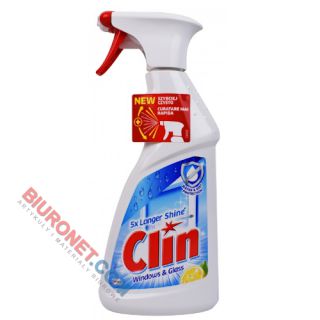 Płyn do szyb Clin Windows&Glass, cytrynowy spray  500 ml