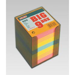 Przybornik na karteczki Dotts 85 x 85 x 85 mm kolorowe karteczki