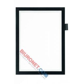 Ramka Duraframe Durable Note, samoprzylepna, magnetyczna, do bezpośredniego pisania, A4  czarna