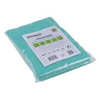 Ścierki uniwersalne Donau HOME 30 x 40 cm, 10 sztuk, wiskoza 70% zielone