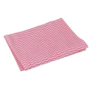 Ścierki uniwersalne z falą Donau HOME 30 x 40 cm, 100 sztuk, wiskoza 70% różowe