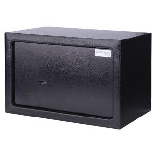 Sejf manualny Donau TECH, metalowy 31 x 20 x 20 cm czarny